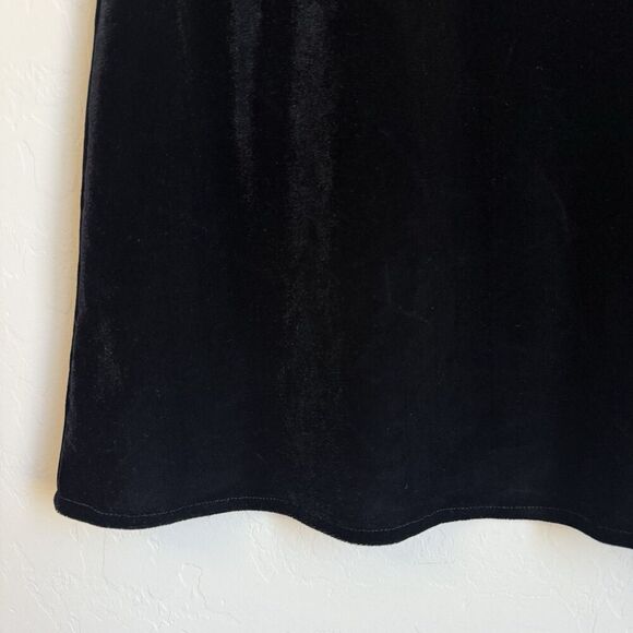 Brandy Melville Womens Whimsy Goth Velvet Sleeveless Mini Dress Black Fall Witch - Picture 3 of 14